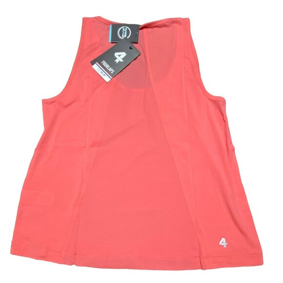 Fourlaps Surge Tank Coral‎ S Women's Racerback Athletic Top NWT Workout - Picture 2 of 6